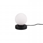 Prinz II - Matt Black Table Lamp with White Glass Prinz II - Matt Black Table Lamp with White Glass