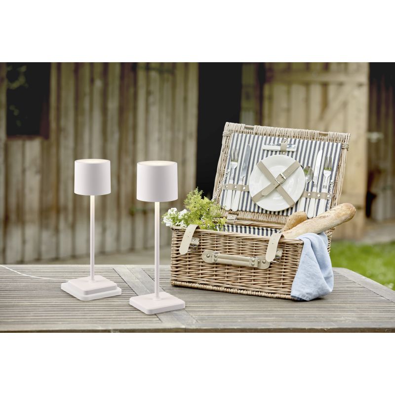 Table & Floor Lamp - Fernandez - Portable Indoor/Outdoor Rechargeable White CCT Table Lamp Trio-R54096131 - Fernandez - Portable Indoor/Outdoor Rechargeable White CCT Table Lamp