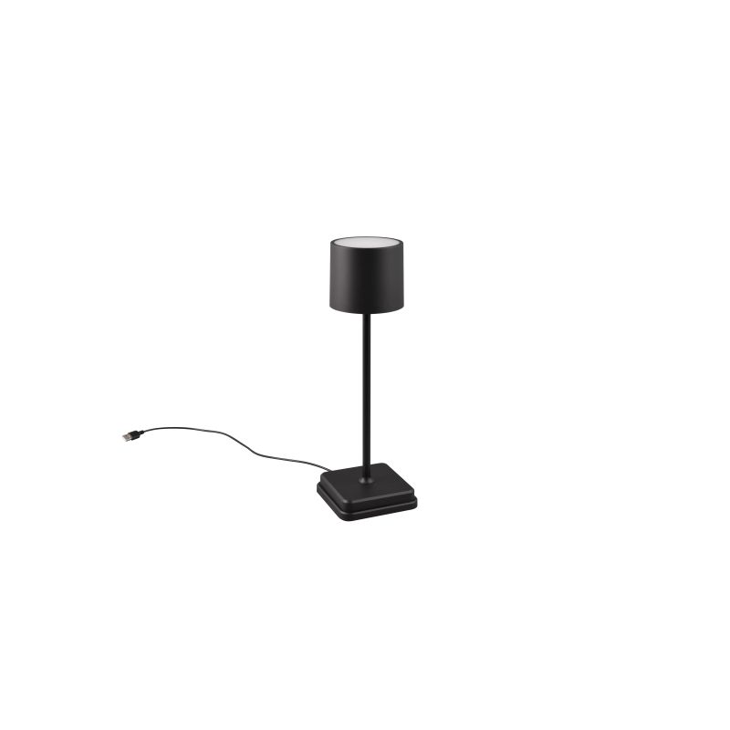 - Fernandez - Portable Indoor/Outdoor Rechargeable Black CCT Table Lamp Trio-R54096132 - Fernandez - Portable Indoor/Outdoor Rechargeable Black CCT Table Lamp