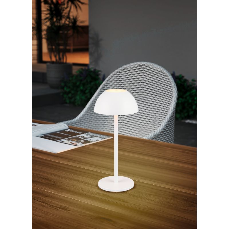 - Ricardo - Portable Indoor/Outdoor Rechargeable White LED Table Lamp Trio-R54106131 - Ricardo - Portable Indoor/Outdoor Rechargeable White LED Table Lamp