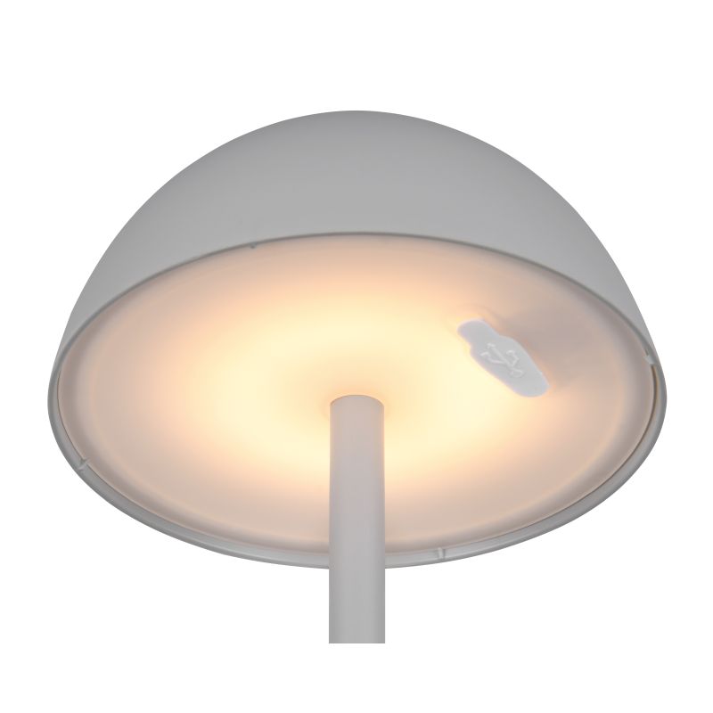 - Ricardo - Portable Indoor/Outdoor Rechargeable Grey LED Table Lamp Trio-R54106177 - Ricardo - Portable Indoor/Outdoor Rechargeable Grey LED Table Lamp