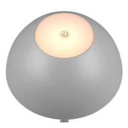 Ricardo - Portable Indoor/Outdoor Rechargeable Grey LED Table Lamp Ricardo - Portable Indoor/Outdoor Rechargeable Grey LED Table Lamp