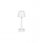 Vidal - Rechargeable Matt White Table Lamp IP44