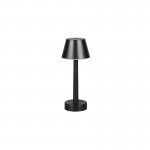 Vidal - Rechargeable Matt Black Table Lamp IP44
