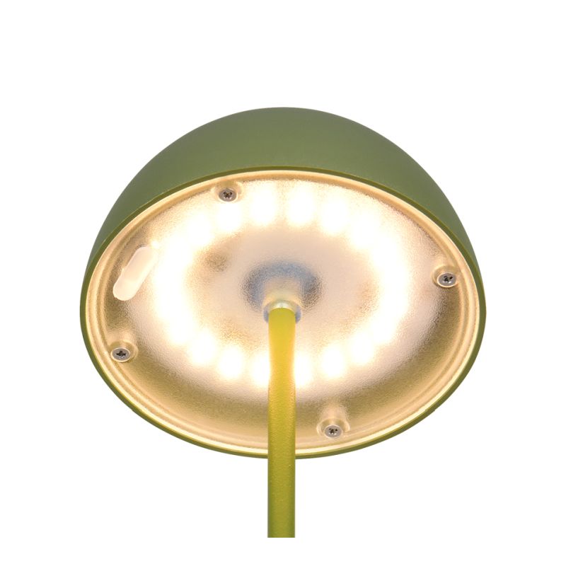 Trio-R55601115 - Ortiz - Portable Indoor/Outdoor Rechargeable Green Table Lamp