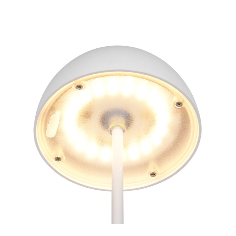 Trio-R55601131 - Ortiz - Portable Indoor/Outdoor Rechargeable White Table Lamp