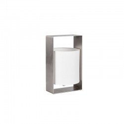 Pail - Matt Nickel Table Lamp with White Shade Pail - Matt Nickel Table Lamp with White Shade