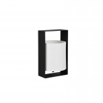 Pail - Matt Black Table Lamp with White Shade Pail - Matt Black Table Lamp with White Shade