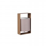 Pail - Coffee Table Lamp with Taupe Shade Pail - Coffee Table Lamp with Taupe Shade