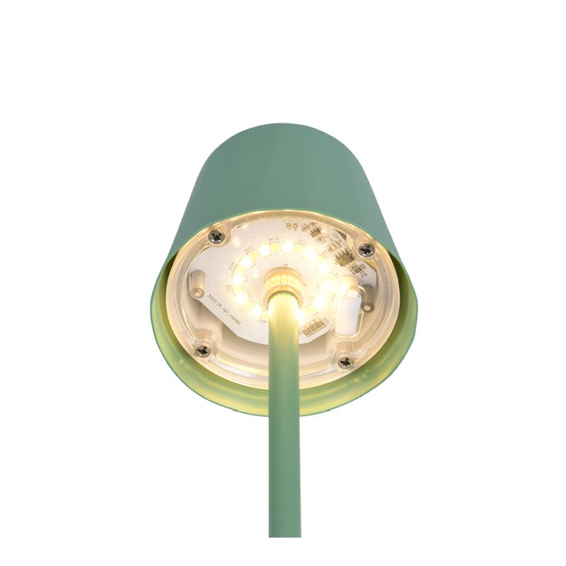 Trio-R55961149 - Diaz - Portable Indoor/Outdoor Rechargeable Green Table Lamp