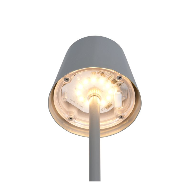 - Diaz - Portable Indoor/Outdoor Rechargeable Grey Table Lamp Trio-R55961177 - Diaz - Portable Indoor/Outdoor Rechargeable Grey Table Lamp