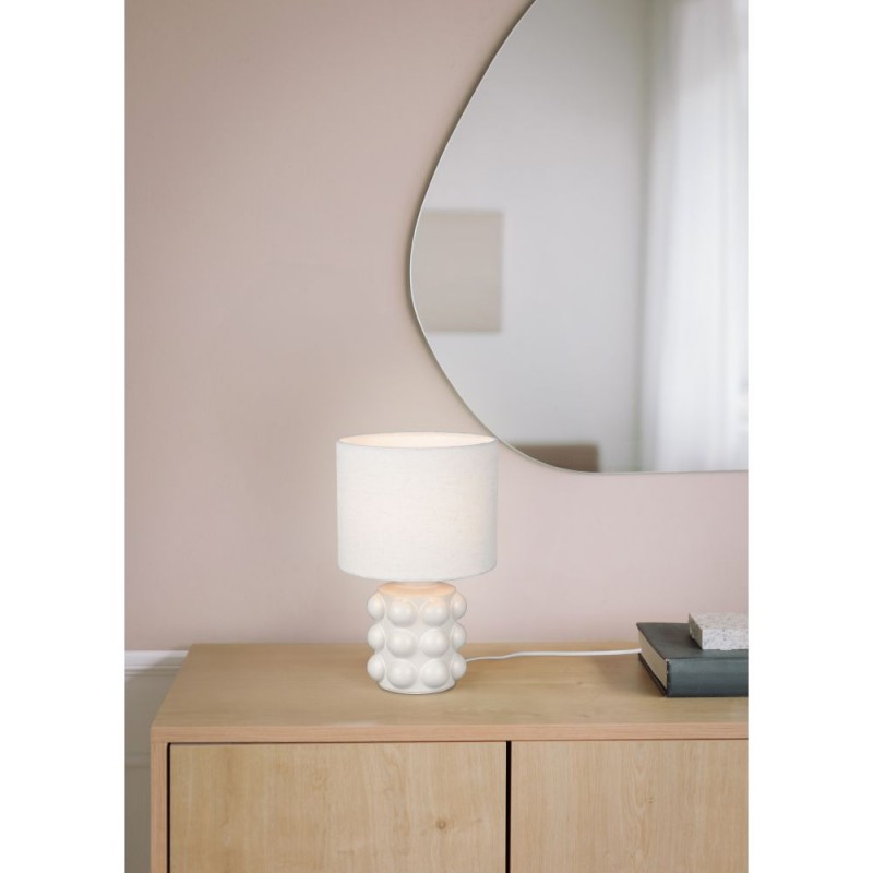 Trio-R56481001 - Kate - White Table Lamp ∅ 20 cm