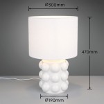 Kate - White Table Lamp ∅ 30 cm