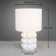 Trio-R56481901 - Kate - White Table Lamp ∅ 30 cm