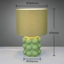 Kate - Green Table Lamp ∅ 30 cm