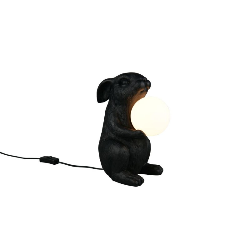 Trio-R56511002 - Rabbit - Black Animal Table Lamp