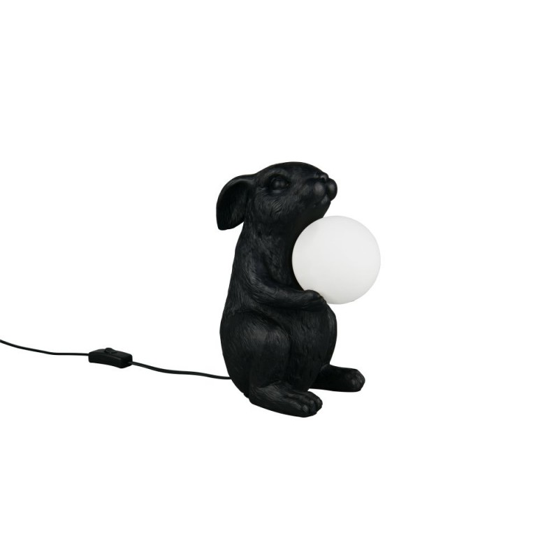 Trio-R56511002 - Rabbit - Black Animal Table Lamp