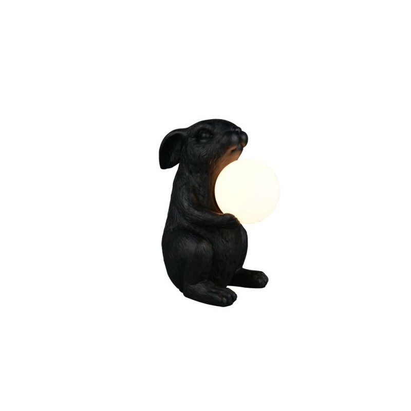 Trio-R56511002 - Rabbit - Black Animal Table Lamp