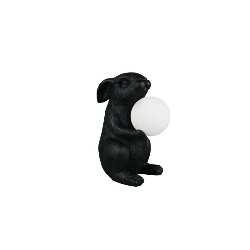Trio-R56511002 - Rabbit - Black Animal Table Lamp