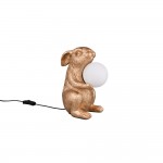 Rabbit - Gold Animal Table Lamp