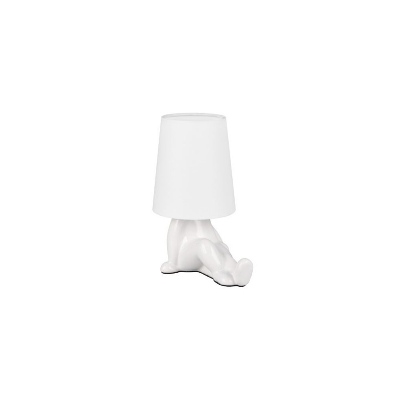Trio-R56531001 - Huma - White Ceramic Table Lamp with White Shade