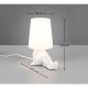Trio-R56531001 - Huma - White Ceramic Table Lamp with White Shade