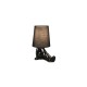 Trio-R56531002 - Huma - Black Ceramic Table Lamp with Black Shade
