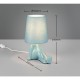 Trio-R56531012 - Huma - Blue Ceramic Table Lamp with Blue Shade