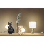 Lova - Gold Ceramic Table Lamp with White Shade