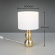 Trio-R56541079 - Lova - Gold Ceramic Table Lamp with White Shade