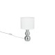 Trio-R56541089 - Lova - Silver Ceramic Table Lamp with White Shade