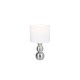 Trio-R56541089 - Lova - Silver Ceramic Table Lamp with White Shade