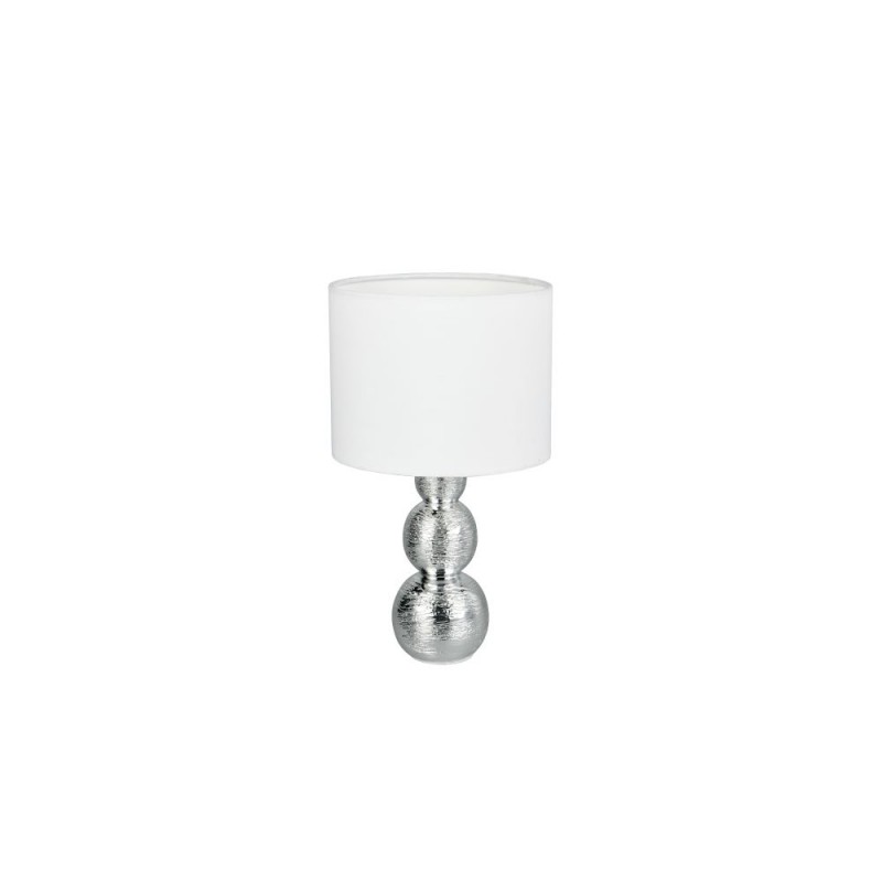 Trio-R56541089 - Lova - Silver Ceramic Table Lamp with White Shade