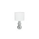 Trio-R56541089 - Lova - Silver Ceramic Table Lamp with White Shade