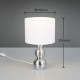 Trio-R56541089 - Lova - Silver Ceramic Table Lamp with White Shade