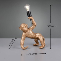 Bobo - Gold Animal Table Lamp