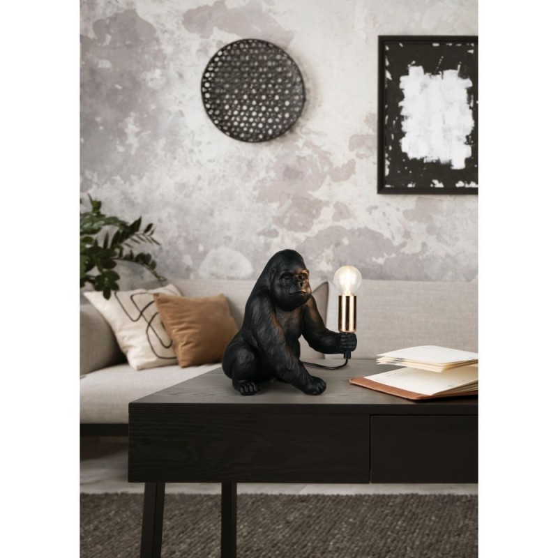 Trio-R56611002 - Kong - Black Animal Table Lamp