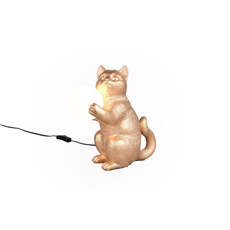 Trio-R56621079 - Gatio - Gold Animal Table Lamp