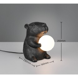 Capi - Black Animal Table Lamp