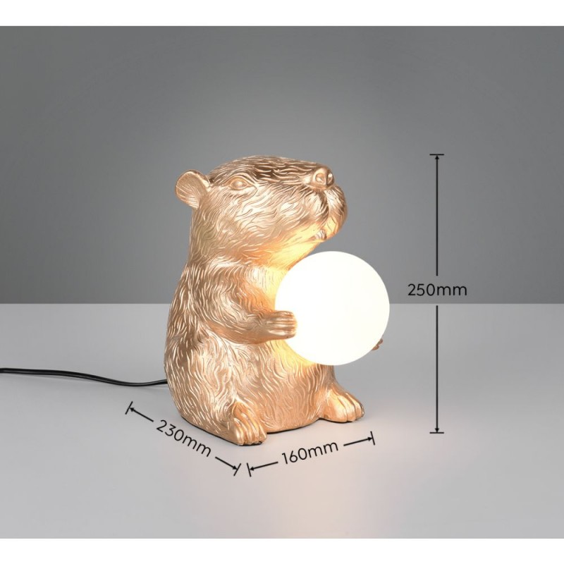 Trio-R56721079 - Capi - Gold Animal Table Lamp
