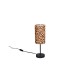 Trio-R56741032 - Pardina - Black Table Lamp with Leopard Shade