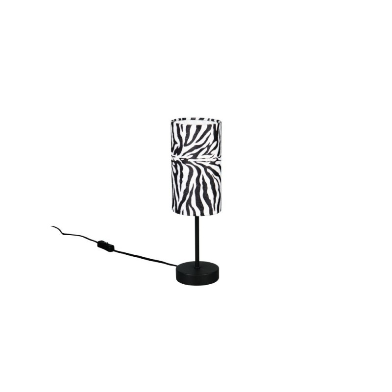 Trio-R56751032 - Zebara - Black Table Lamp with Zebra Shade