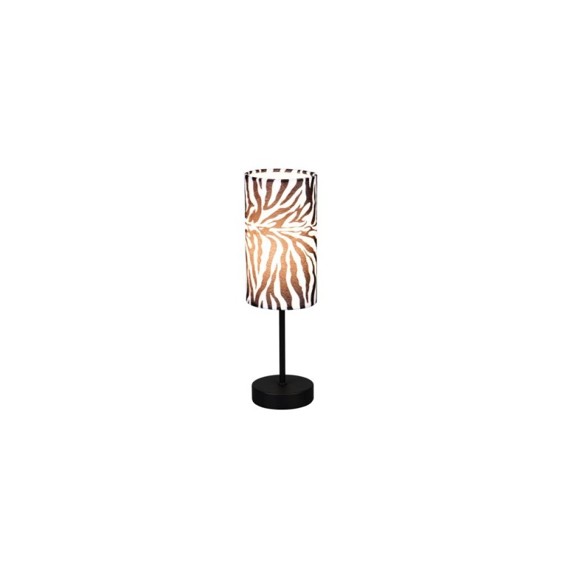 Trio-R56751032 - Zebara - Black Table Lamp with Zebra Shade