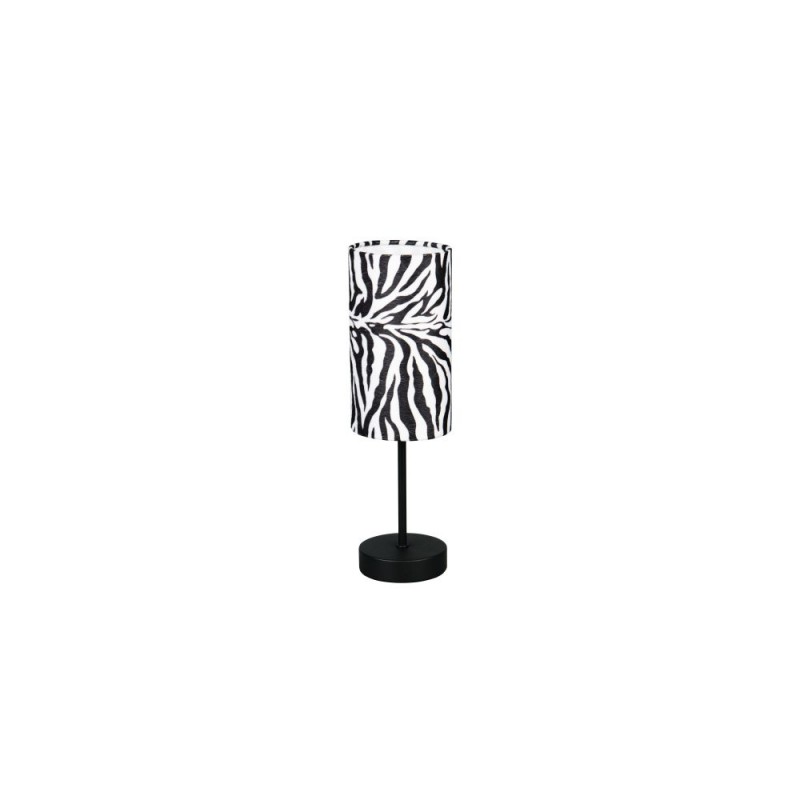 Trio-R56751032 - Zebara - Black Table Lamp with Zebra Shade