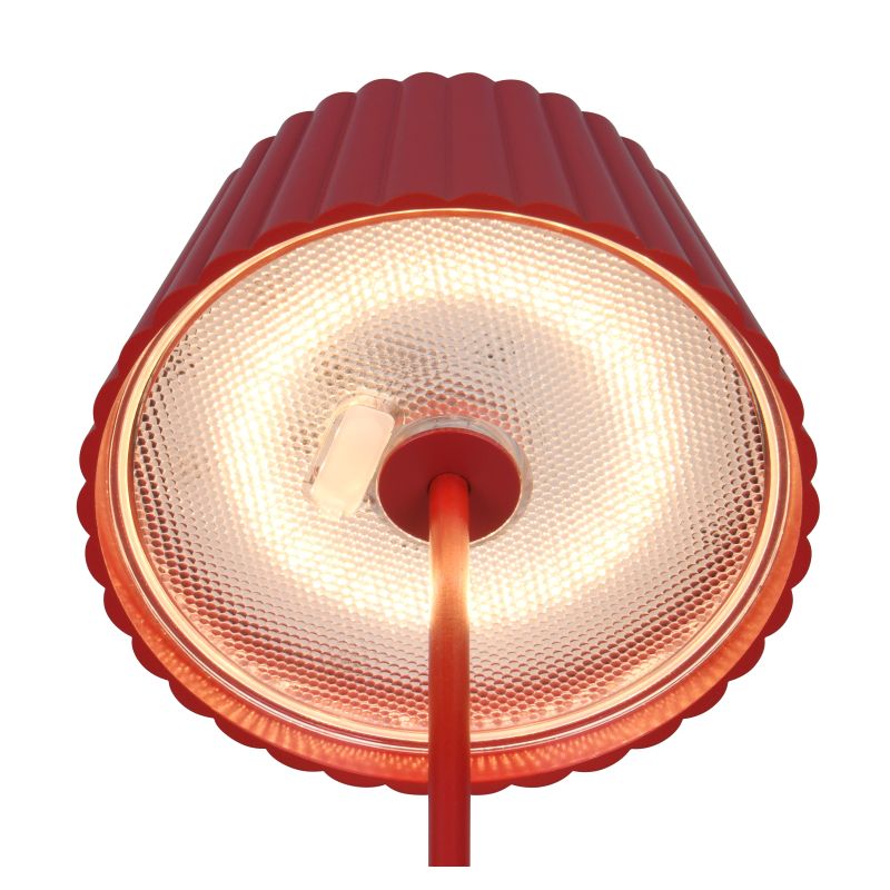 - Suarez - Portable Indoor/Outdoor Rechargeable Red Table Lamp Trio-R57706110 - Suarez - Portable Indoor/Outdoor Rechargeable Red Table Lamp
