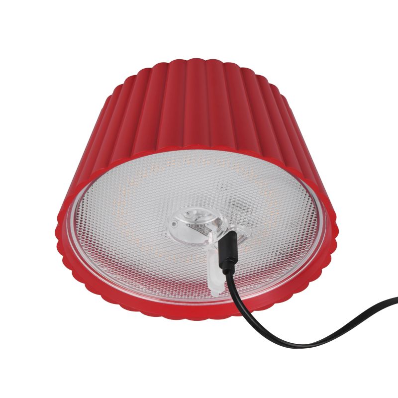 - Suarez - Portable Indoor/Outdoor Rechargeable Red Table Lamp Trio-R57706110 - Suarez - Portable Indoor/Outdoor Rechargeable Red Table Lamp