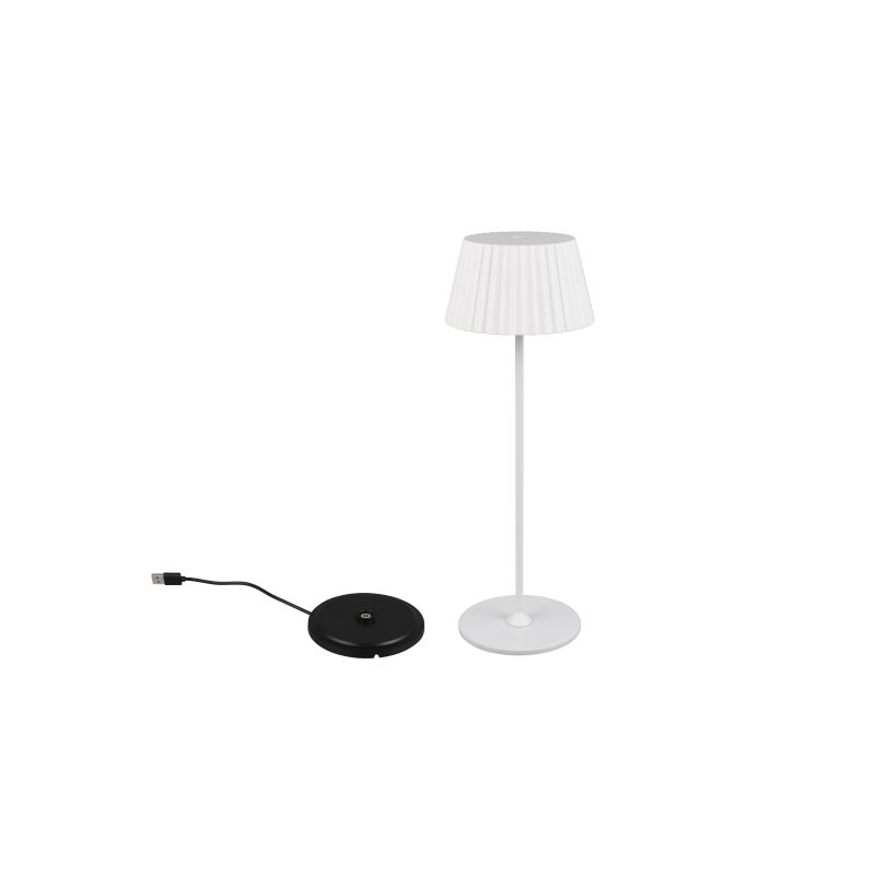 - Suarez - Portable Indoor/Outdoor Rechargeable White Table Lamp Trio-R57706131 - Suarez - Portable Indoor/Outdoor Rechargeable White Table Lamp