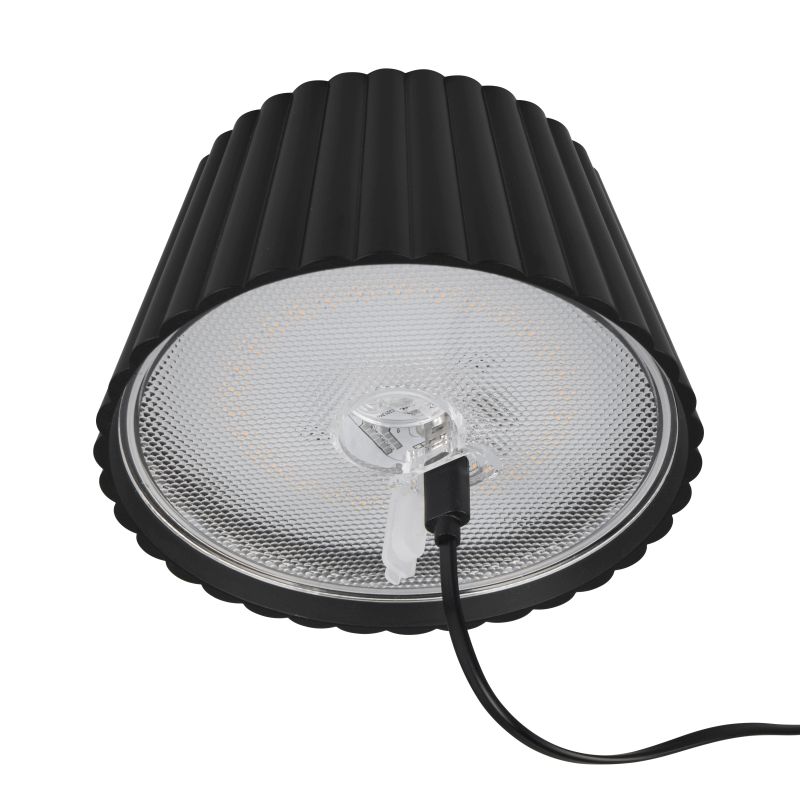 - Suarez - Portable Indoor/Outdoor Rechargeable Black Table Lamp Trio-R57706132 - Suarez - Portable Indoor/Outdoor Rechargeable Black Table Lamp