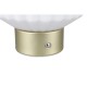 Table & Floor Lamp - Lord - Rechargeable Matt Brass LED Table Lamp with White Glass Trio-R57761101 - Lord - Rechargeable Matt Brass LED Table Lamp with White Glass