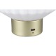 Table & Floor Lamp - Lord - Rechargeable Matt Brass LED Table Lamp with White Glass Trio-R57761101 - Lord - Rechargeable Matt Brass LED Table Lamp with White Glass